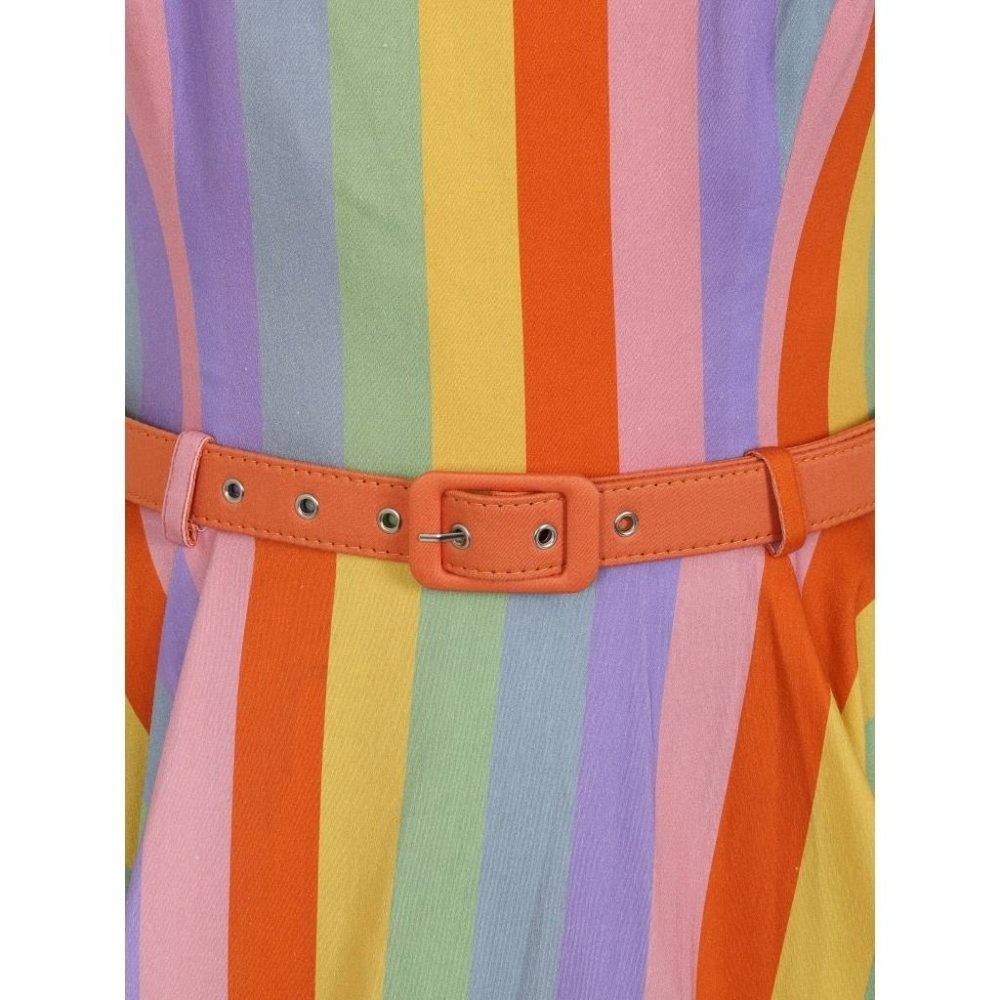 Collectif Nova Rainbow Swing Dress - Picture 7 of 7